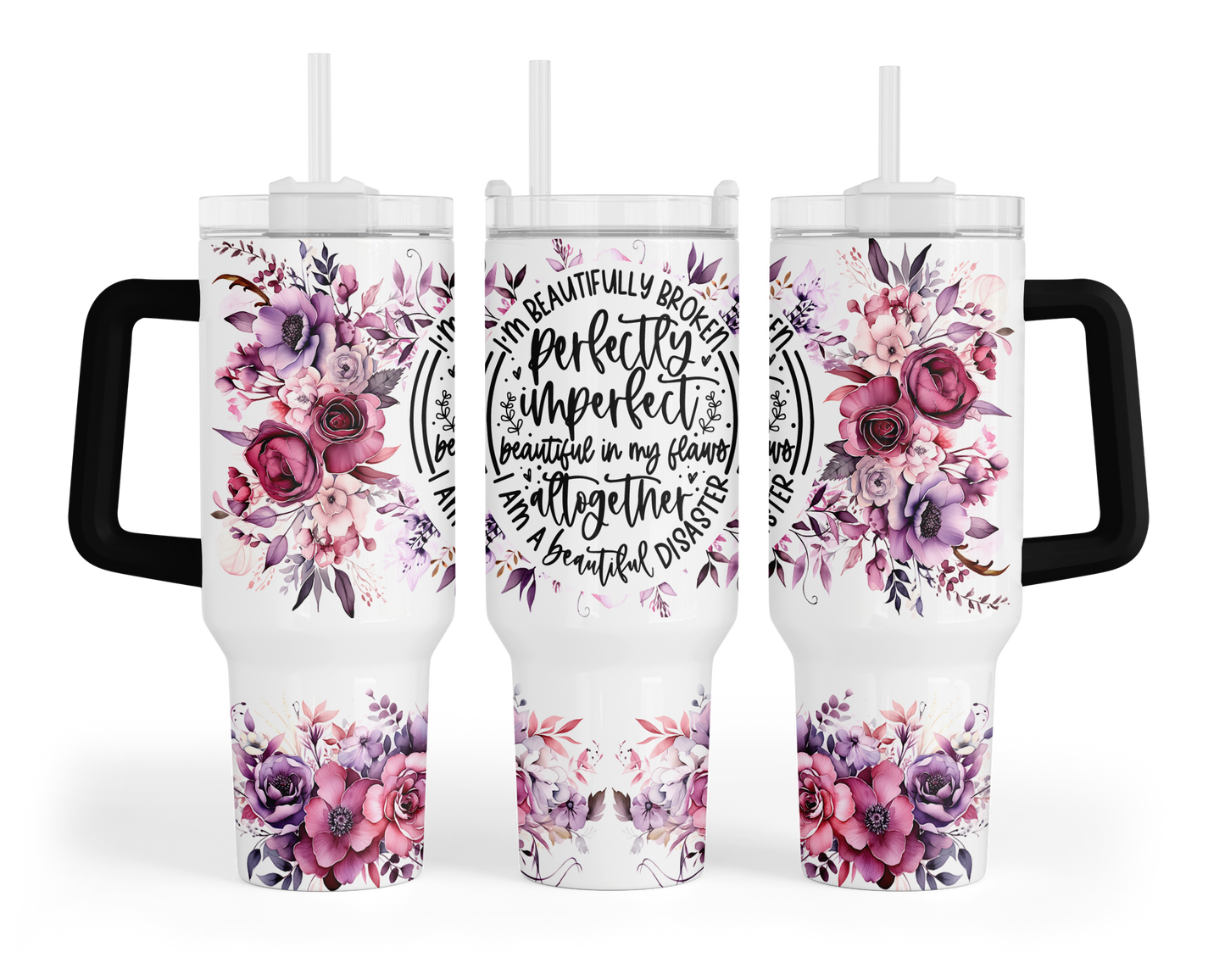 Floral 40oz Tumbler